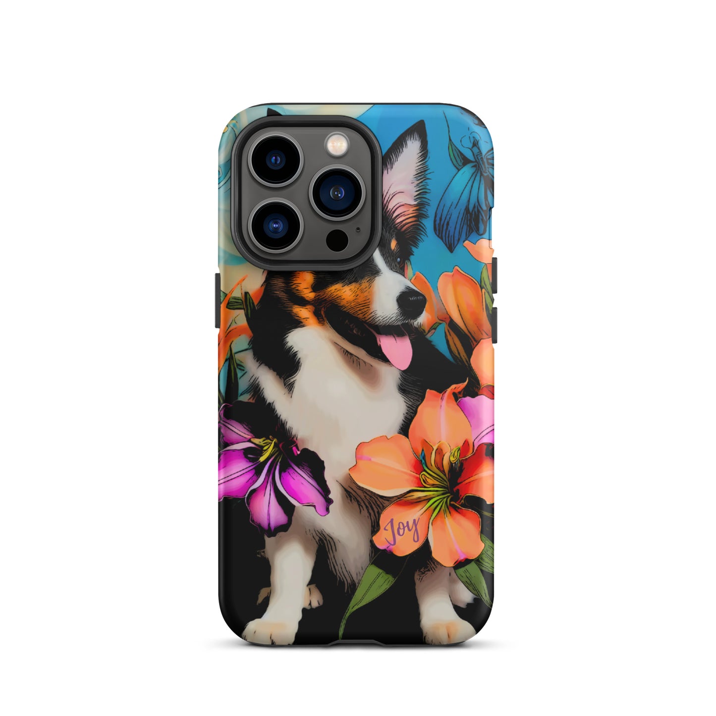 Tough Case for iPhone®, Dog phone case, corgi dog cell phone case for her, animal