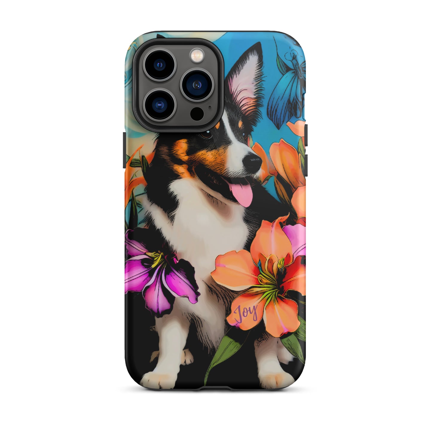 Tough Case for iPhone®, Dog phone case, corgi dog cell phone case for her, animal