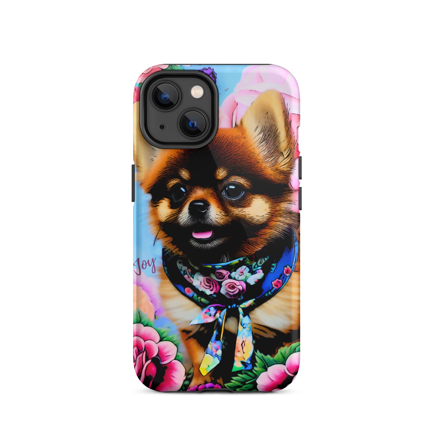 Tough Case for iPhone®, ￼ Pomeranian dog phone case, cell phone case for her, animal, iPhone, case