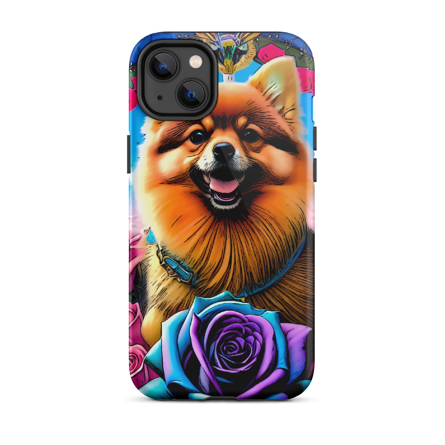 Tough Case for iPhone®, Pomeranian dog phone case for her, dog cell phone case, animal, iPhone, case