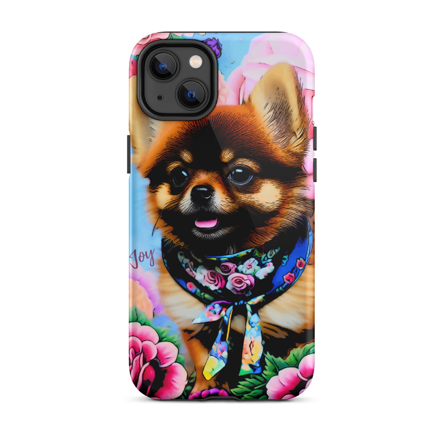 Tough Case for iPhone®, ￼ Pomeranian dog phone case, cell phone case for her, animal, iPhone, case