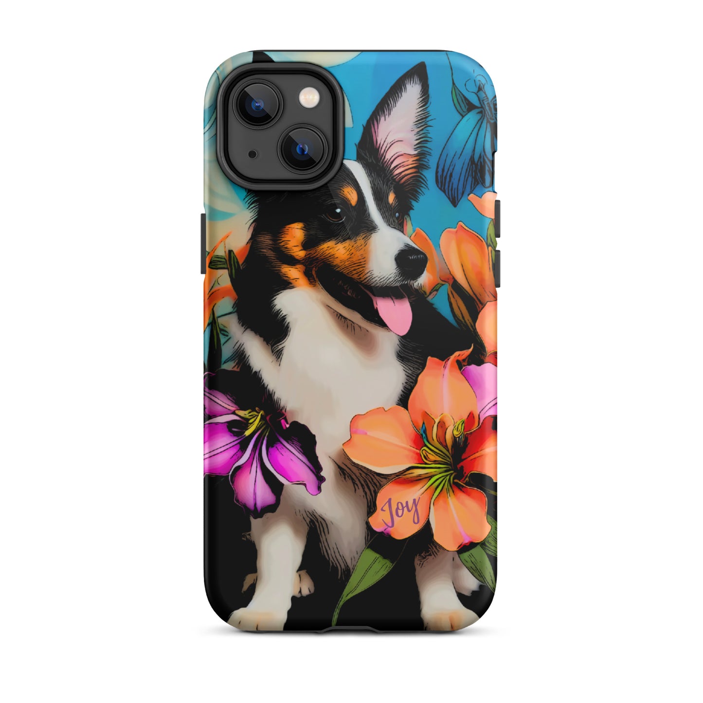 Tough Case for iPhone®, Dog phone case, corgi dog cell phone case for her, animal