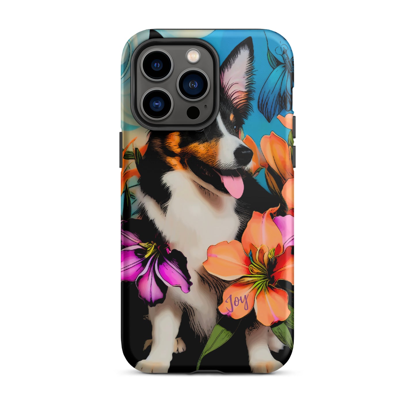 Tough Case for iPhone®, Dog phone case, corgi dog cell phone case for her, animal