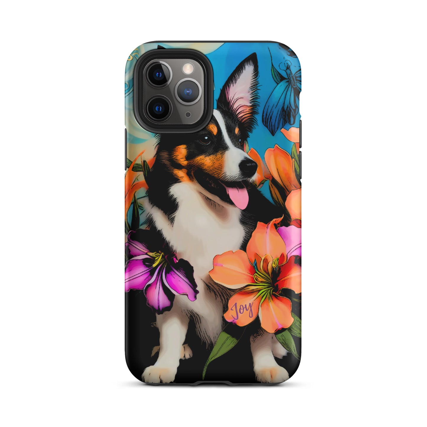 Tough Case for iPhone®, Dog phone case, corgi dog cell phone case for her, animal