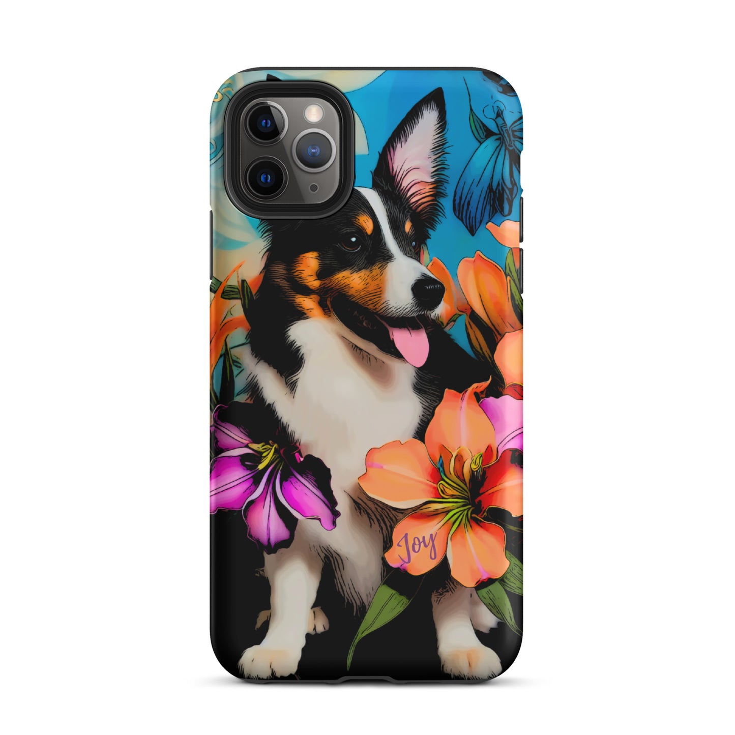 Tough Case for iPhone®, Dog phone case, corgi dog cell phone case for her, animal