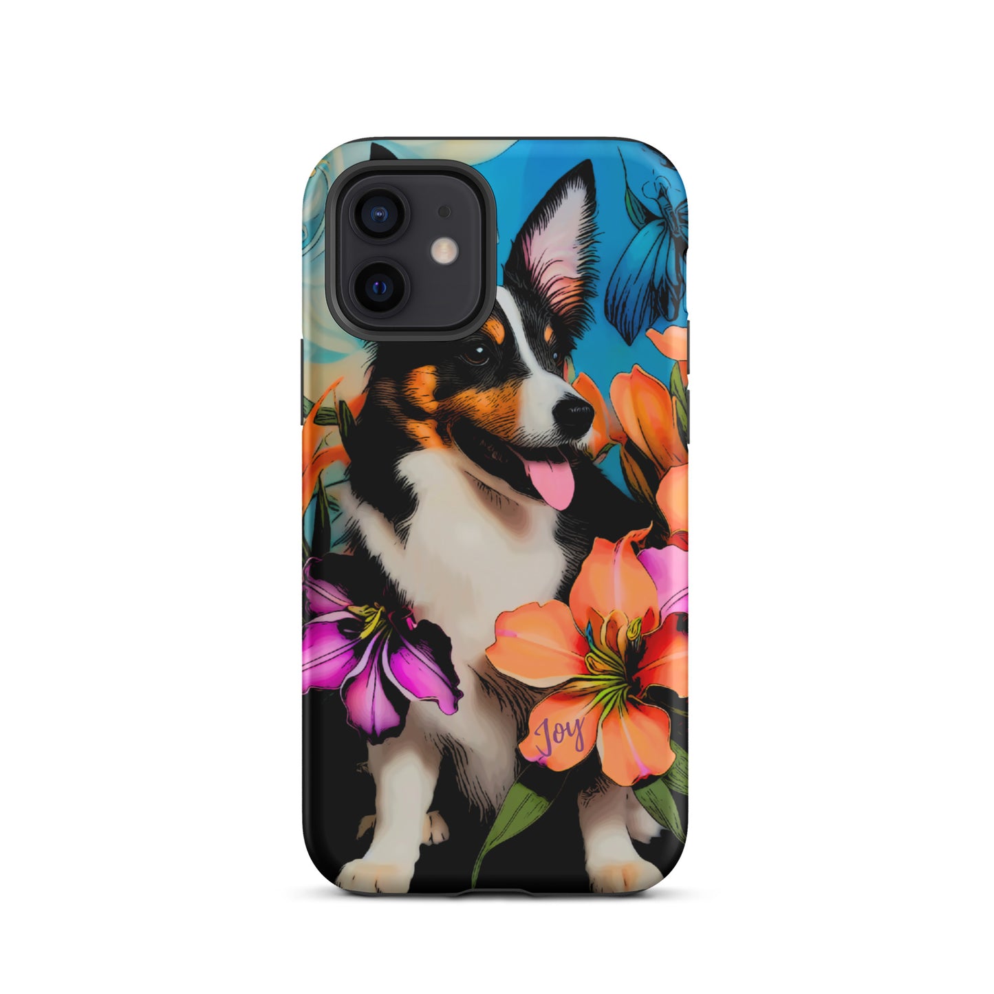 Tough Case for iPhone®, Dog phone case, corgi dog cell phone case for her, animal