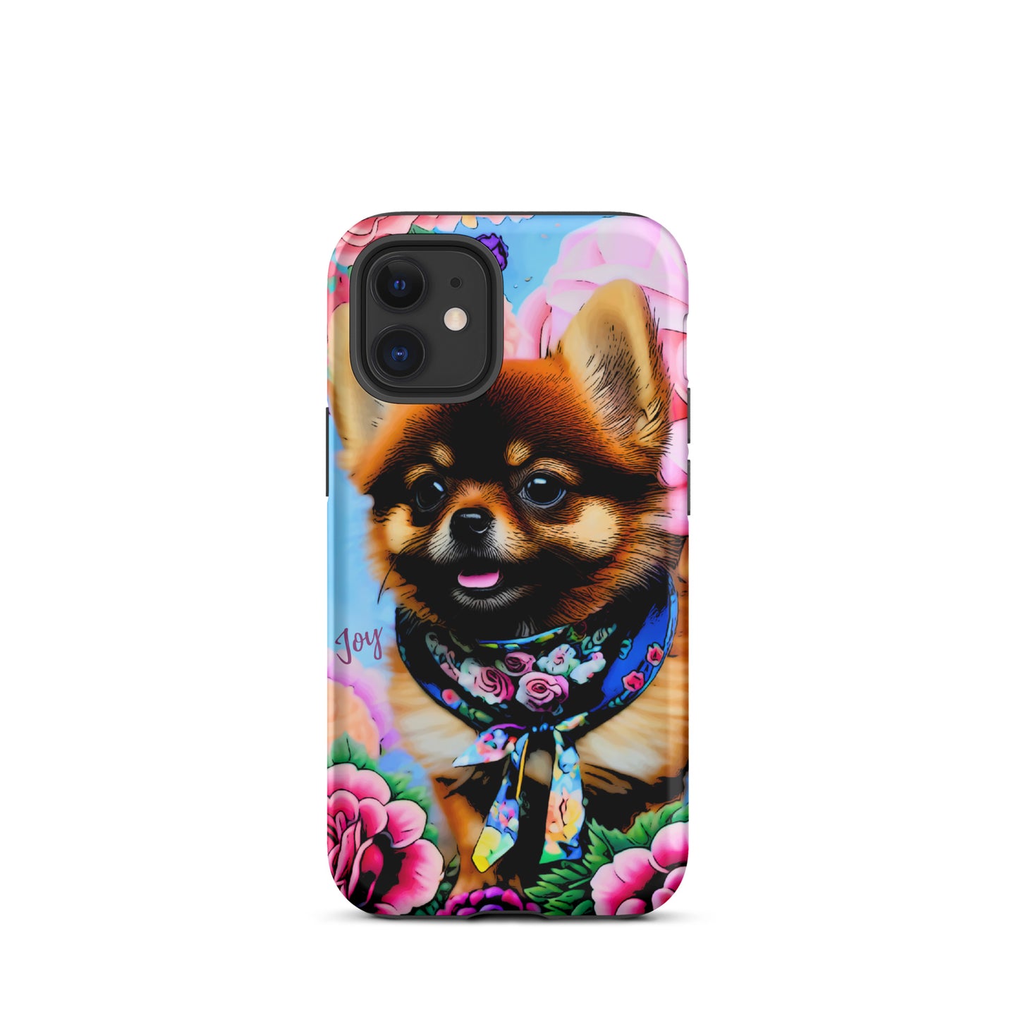 Tough Case for iPhone®, ￼ Pomeranian dog phone case, cell phone case for her, animal, iPhone, case