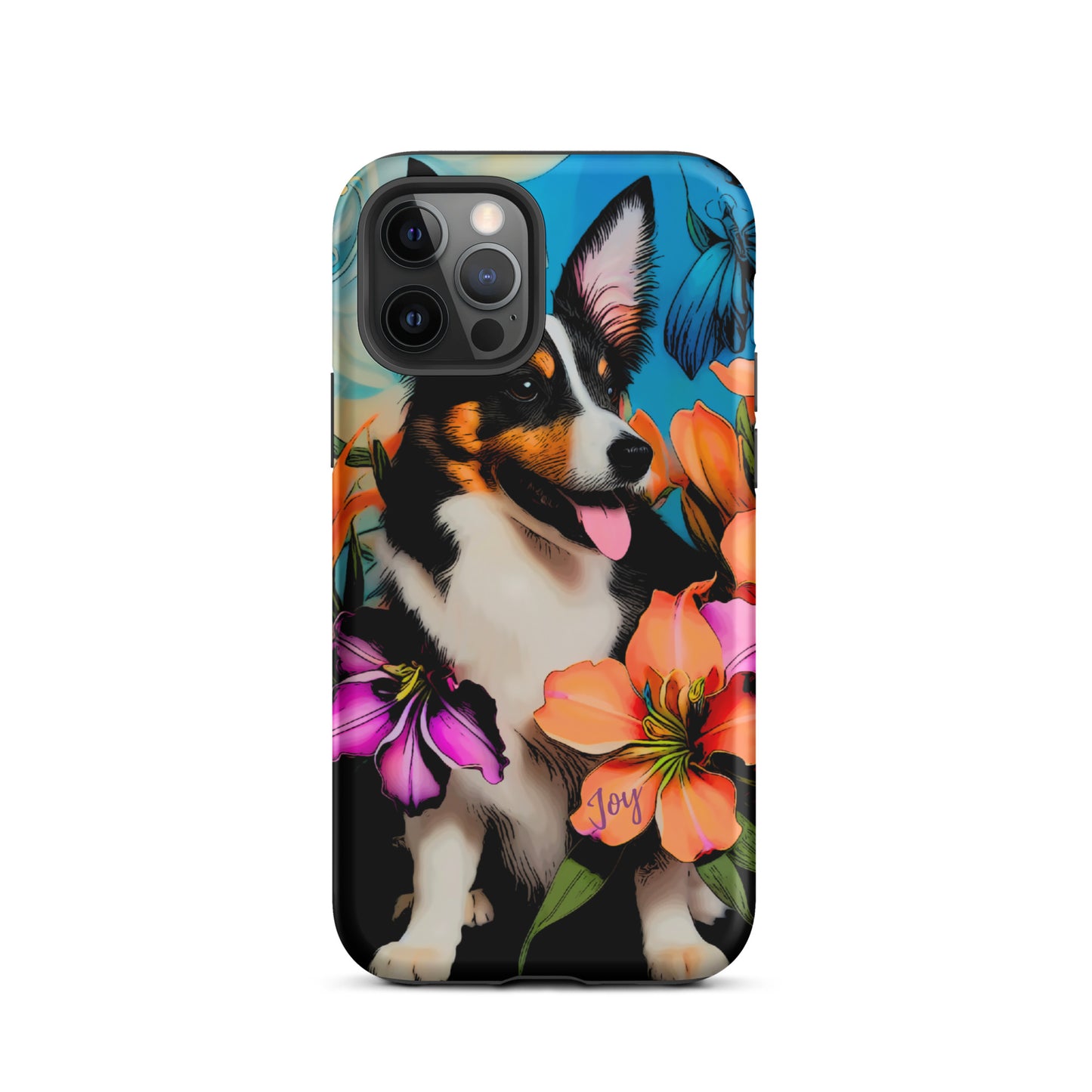 Tough Case for iPhone®, Dog phone case, corgi dog cell phone case for her, animal