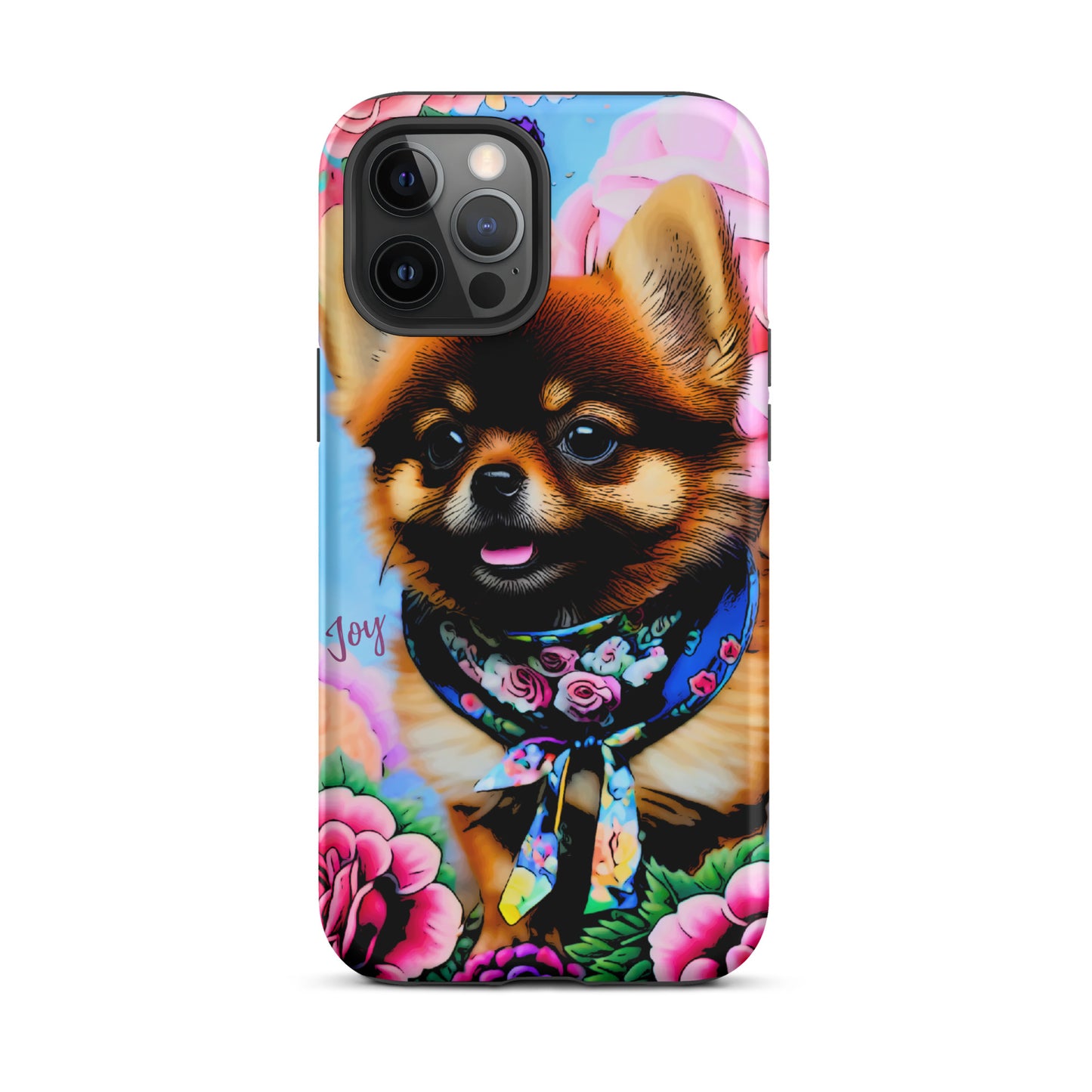 Tough Case for iPhone®, ￼ Pomeranian dog phone case, cell phone case for her, animal, iPhone, case