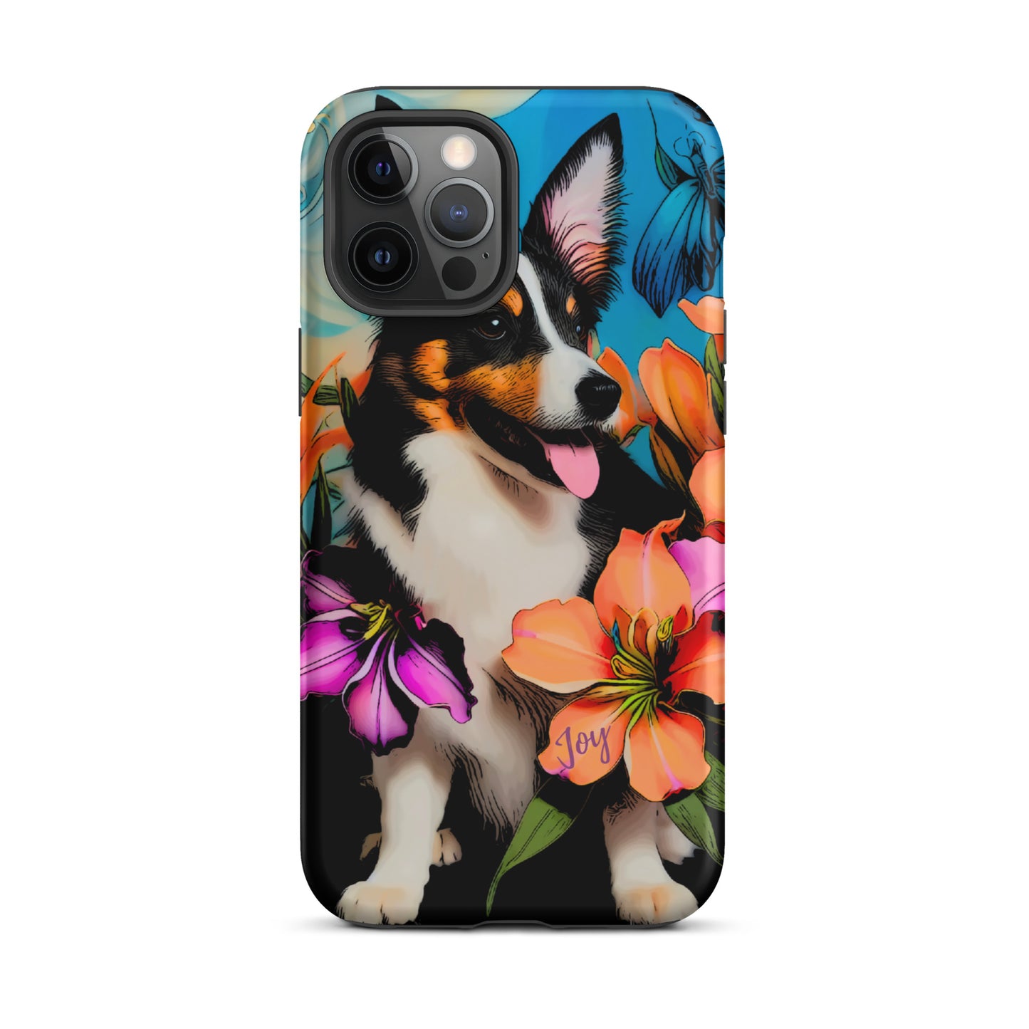 Tough Case for iPhone®, Dog phone case, corgi dog cell phone case for her, animal