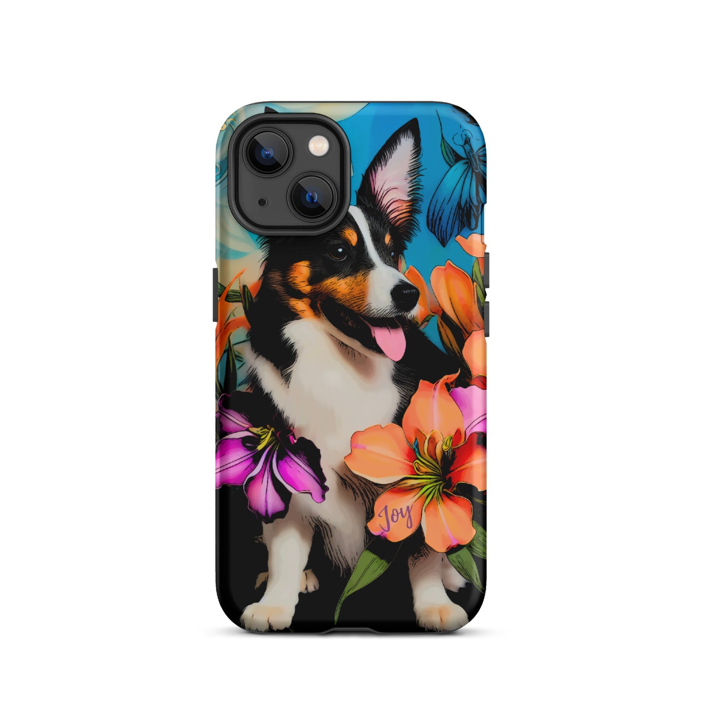 Tough Case for iPhone®, Dog phone case, corgi dog cell phone case for her, animal