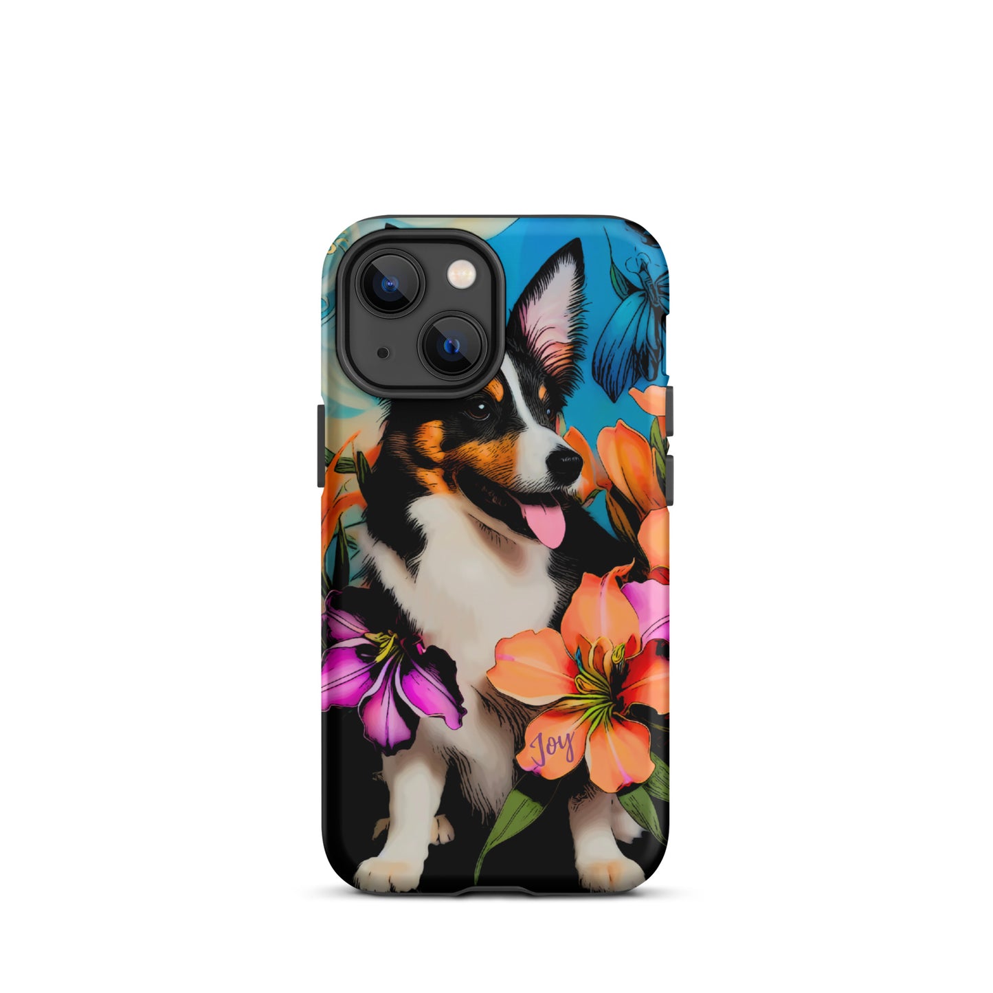 Tough Case for iPhone®, Dog phone case, corgi dog cell phone case for her, animal