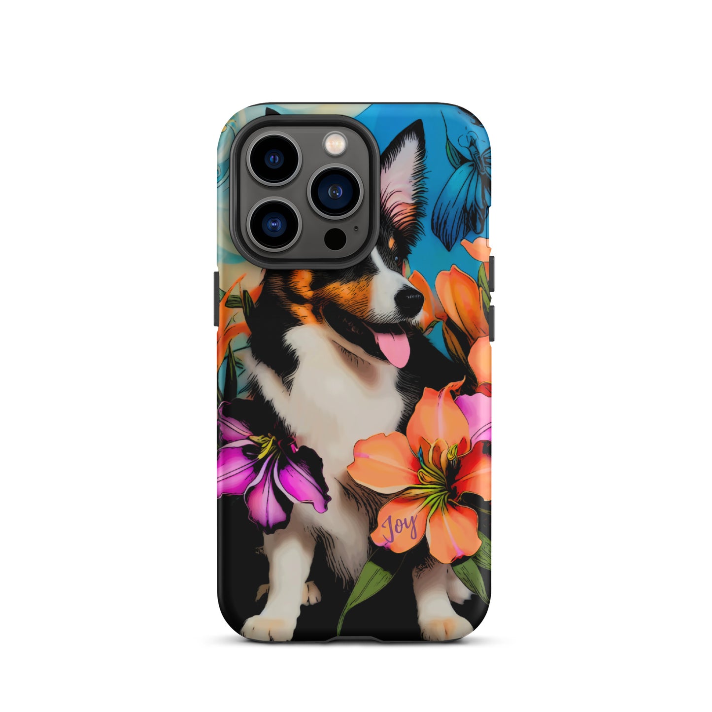 Tough Case for iPhone®, Dog phone case, corgi dog cell phone case for her, animal