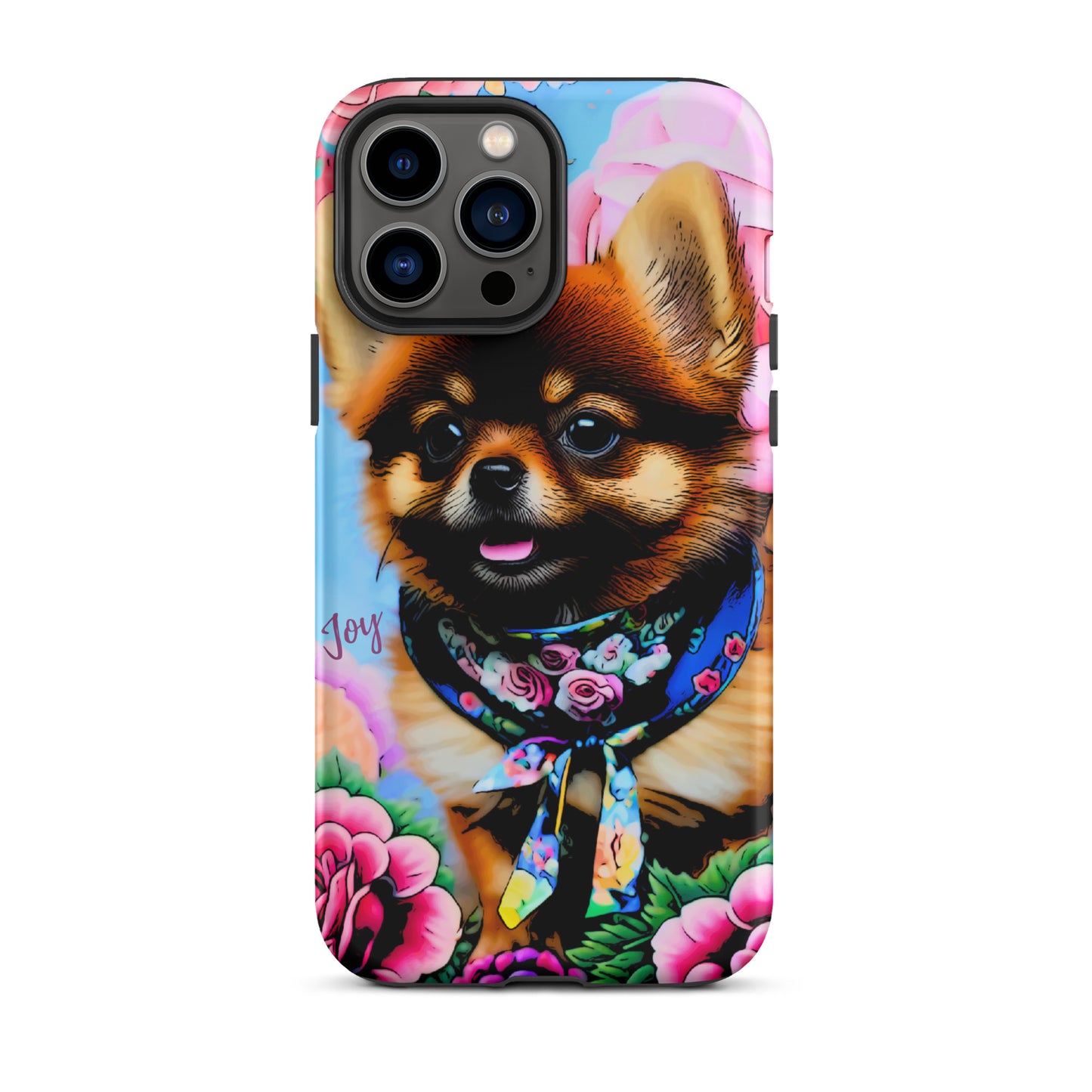 Tough Case for iPhone®, ￼ Pomeranian dog phone case, cell phone case for her, animal, iPhone, case