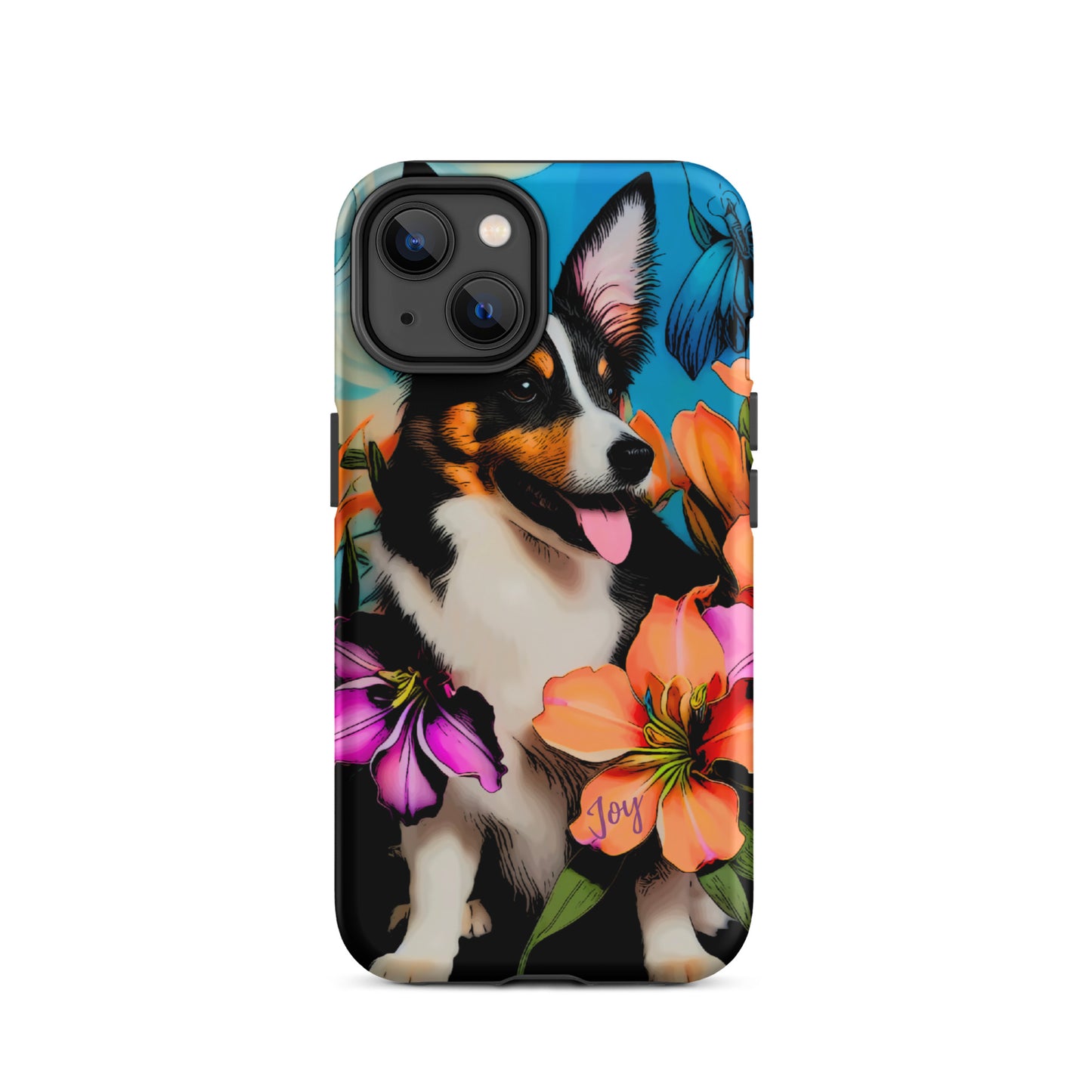 Tough Case for iPhone®, Dog phone case, corgi dog cell phone case for her, animal