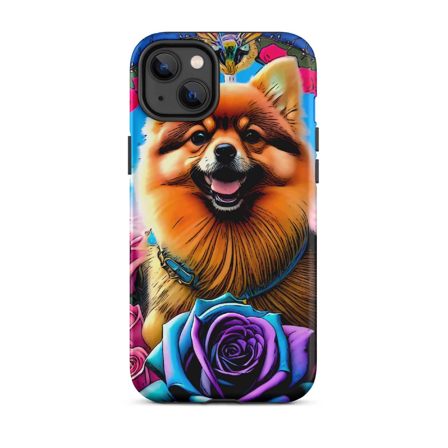 Tough Case for iPhone®, Pomeranian dog phone case for her, dog cell phone case, animal, iPhone, case