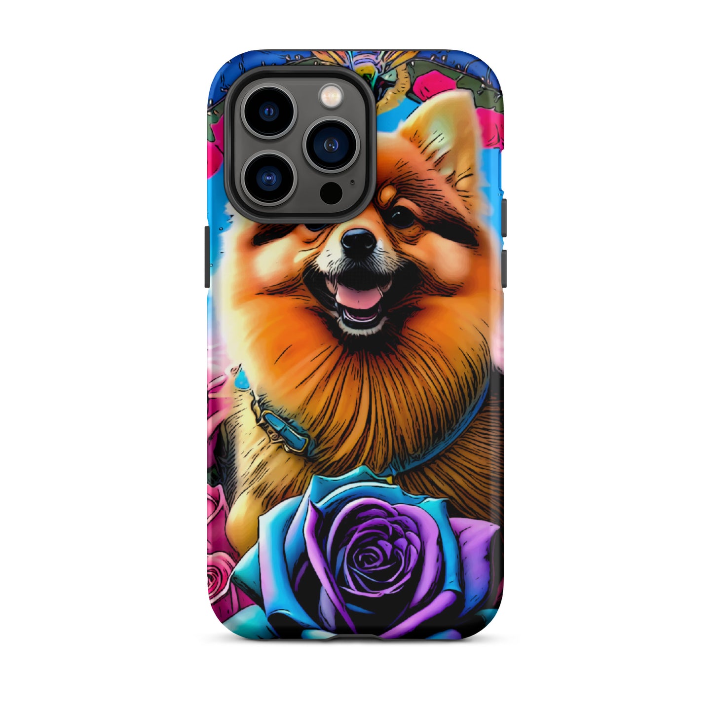 Tough Case for iPhone®, Pomeranian dog phone case for her, dog cell phone case, animal, iPhone, case