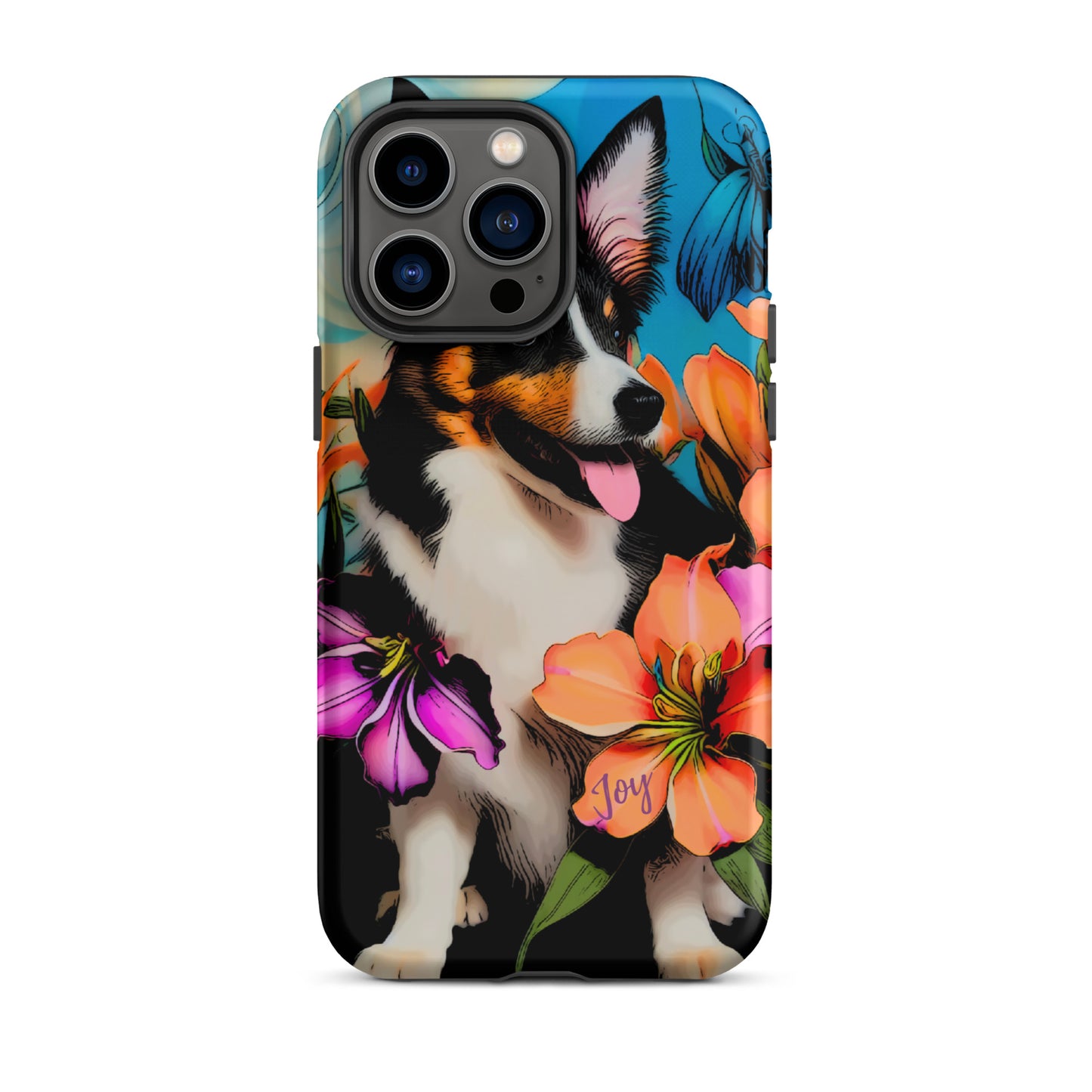 Tough Case for iPhone®, Dog phone case, corgi dog cell phone case for her, animal